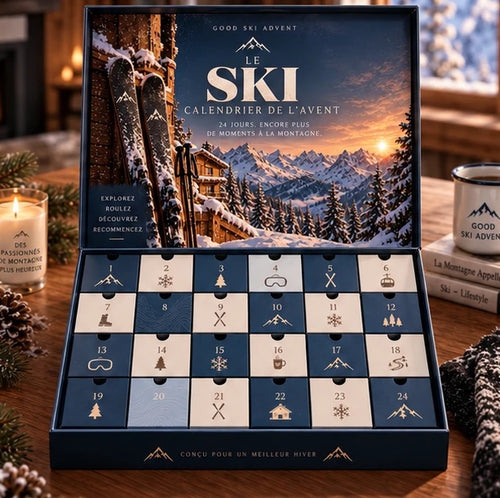 Le Calendrier de l'Avent Ski - coffret ouvert, 24 portes